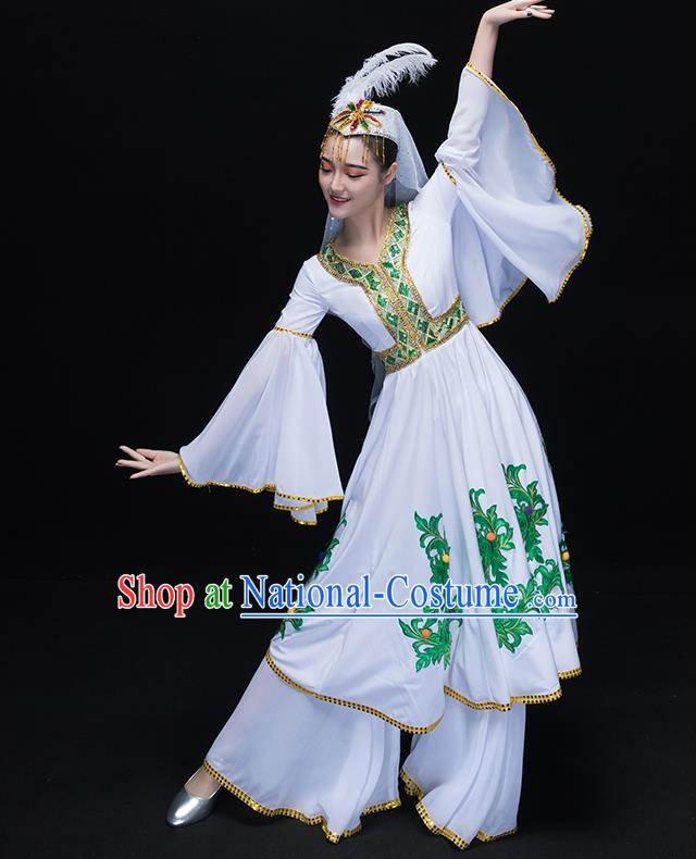 Traditional Chinese Yangge Fan Dancing Costume Modern Dance Dress Clothing