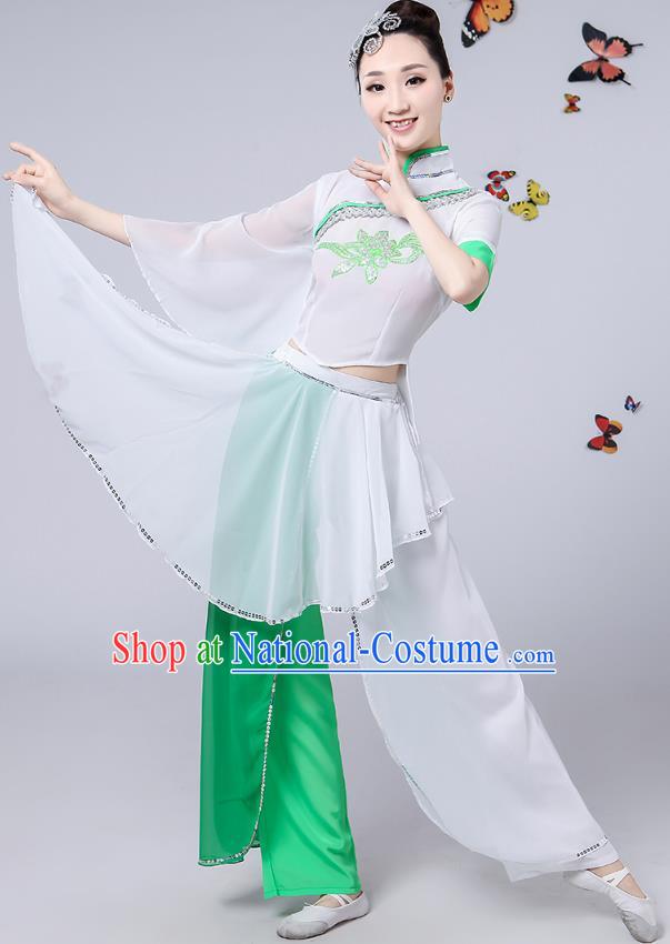 Traditional Chinese Yangge Fan Dancing Costume Classical Dance Modern Dance Dress Clothing