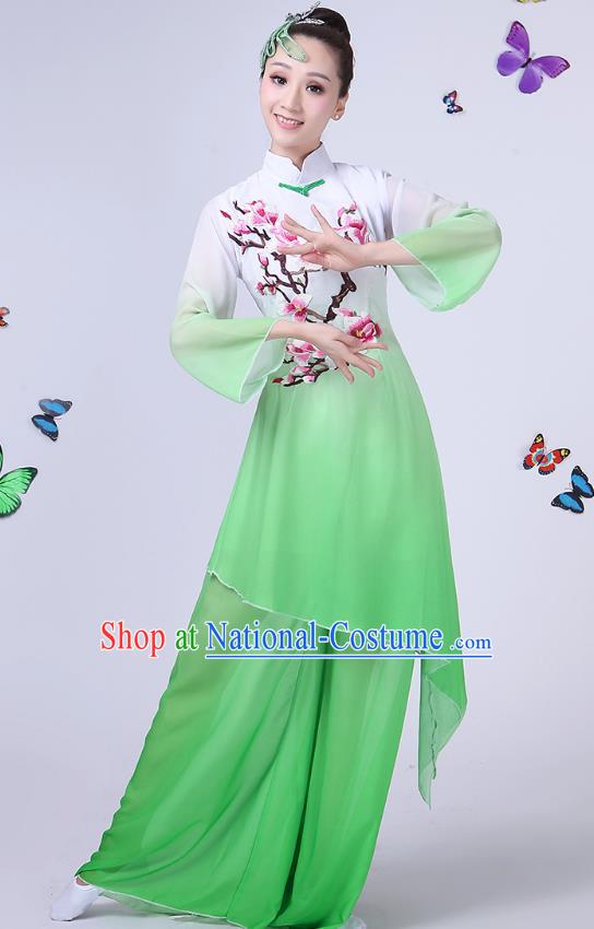 Traditional Chinese Yangge Fan Dancing Costume Classical Dance Modern Dance Dress Clothing