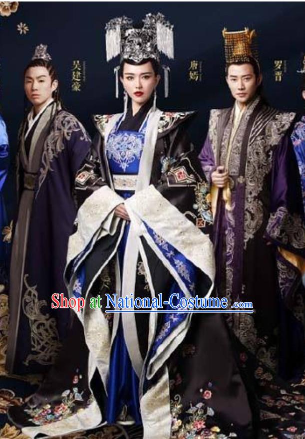 Chinese Ancient Dynasty Princess Costumes Royal Hanfu Clothing