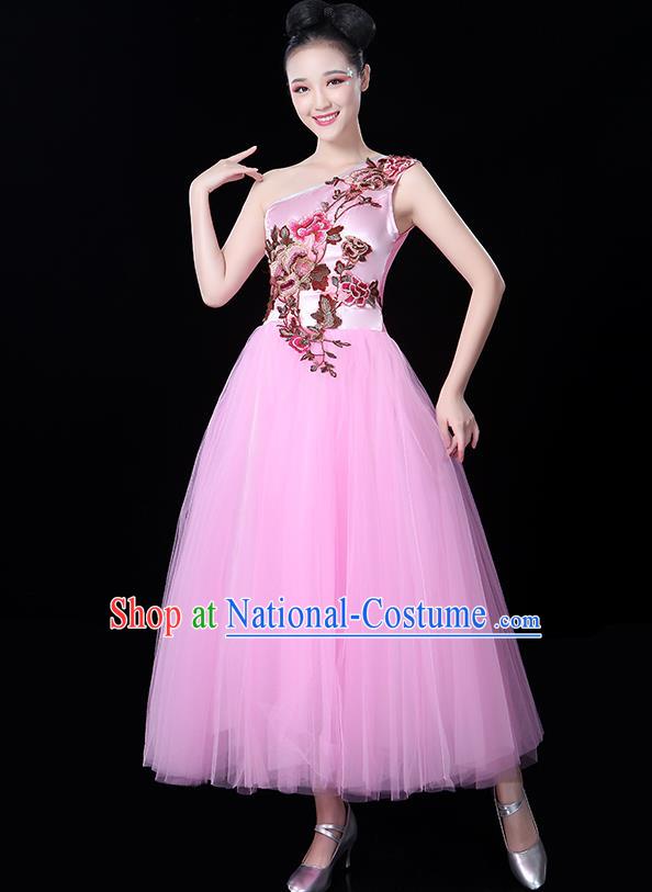 Traditional Chinese Yangge Fan Dancing Costume Classical Dance Modern Dance Dress Clothing