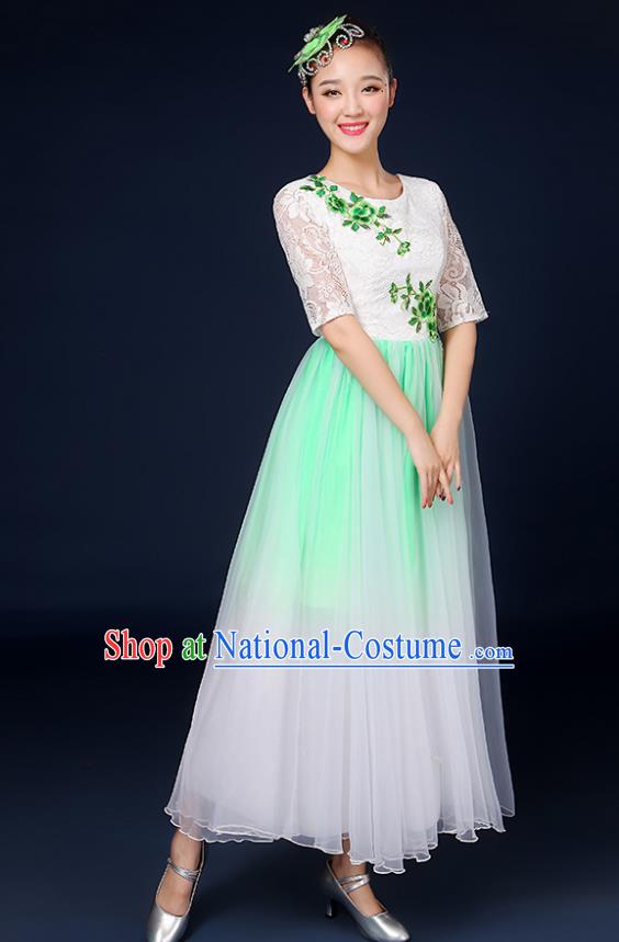 Traditional Chinese Yangge Fan Dancing Costume Classical Dance Modern Dance Dress Clothing