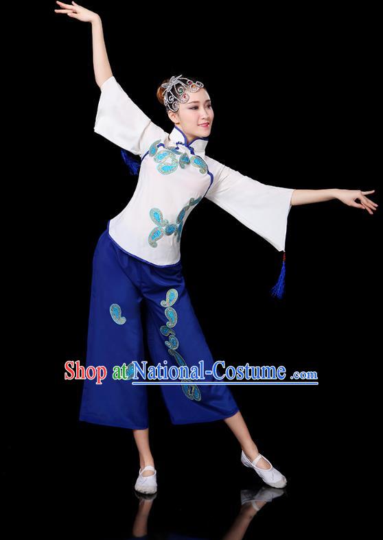 Traditional Chinese Yangge Fan Dancing Costume Classical Dance Modern Dance Dress Clothing