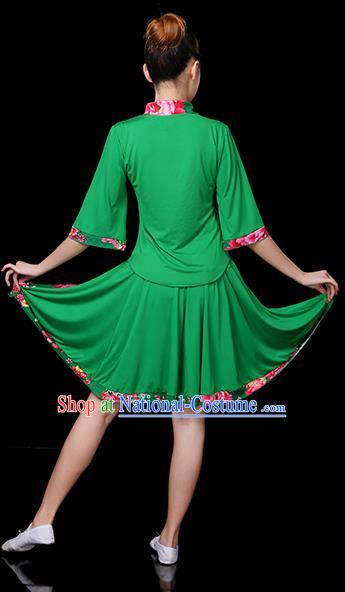 Traditional Chinese Yangge Fan Dancing Costume Classical Dance Modern Dance Dress Clothing