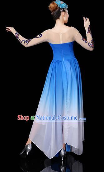 Traditional Chinese Yangge Fan Dancing Costume Classical Dance Modern Dance Dress Clothing