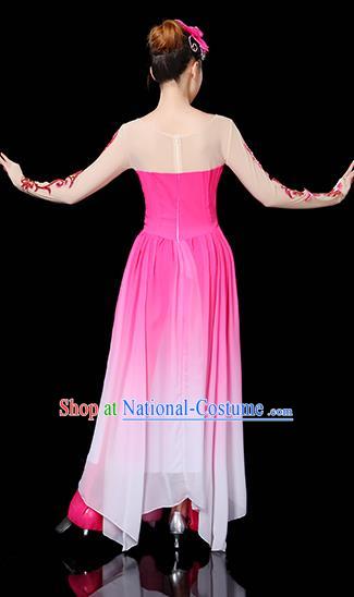 Traditional Chinese Yangge Fan Dancing Costume Classical Dance Modern Dance Dress Clothing