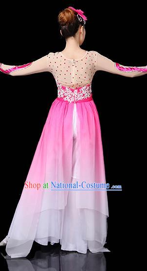 Traditional Chinese Yangge Fan Dancing Costume Classical Dance Modern Dance Dress Clothing