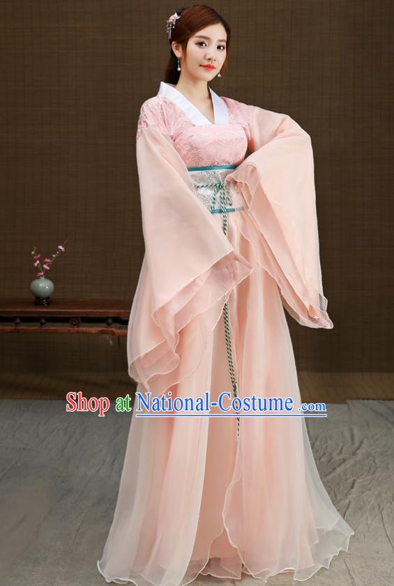 Traditional Chinese Han Dynasty Palace Lady Costume, China Ancient Princess Hanfu Clothing for Women