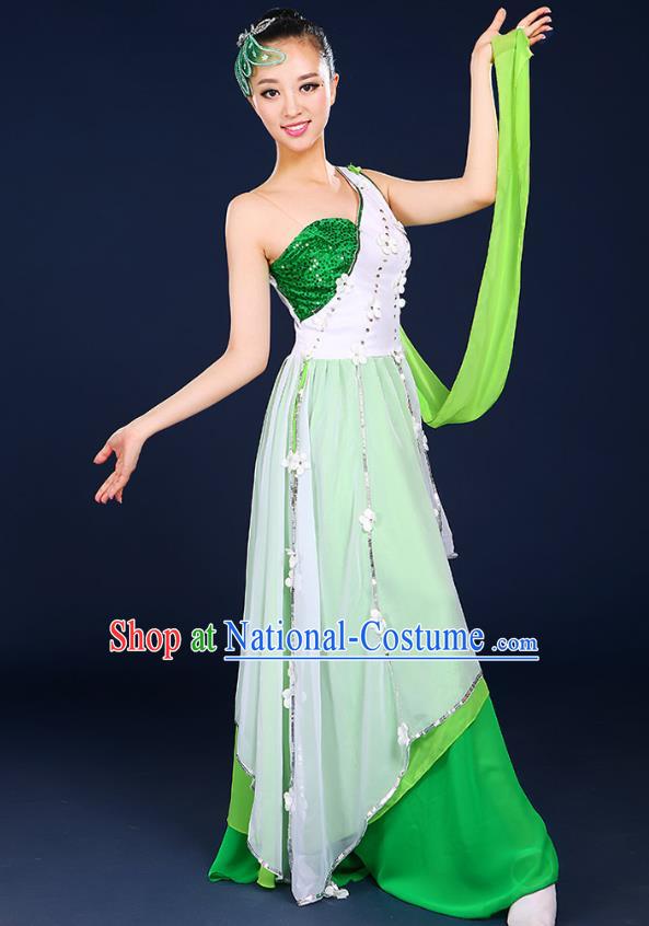 Traditional Chinese Yangge Fan Dancing Costume Classical Dance Modern Dance Dress Clothing