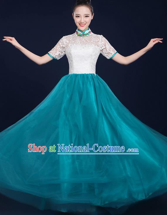 Traditional Chinese Yangge Fan Dancing Costume Classical Dance Modern Dance Dress Clothing