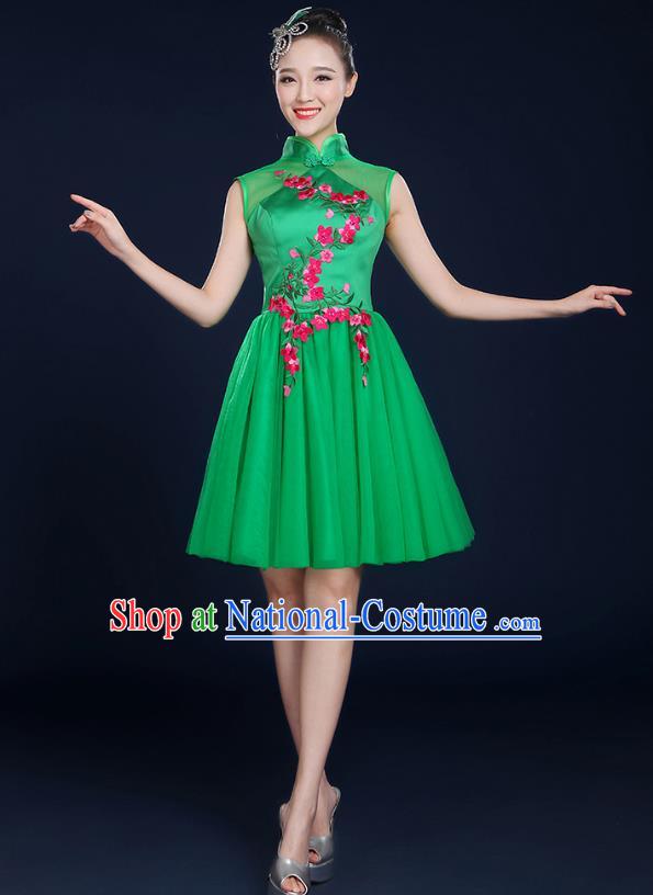 Traditional Chinese Yangge Fan Dancing Costume Classical Dance Modern Dance Dress Clothing