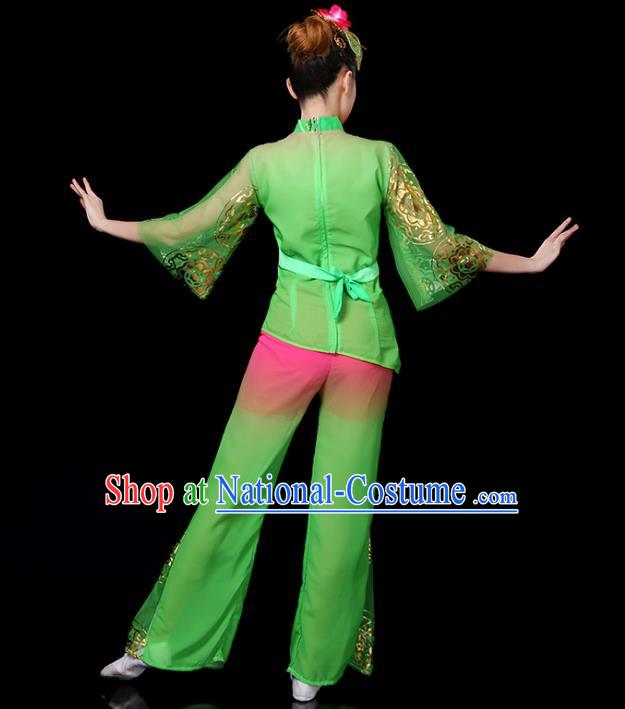 Traditional Chinese Yangge Fan Dancing Costume Classical Dance Modern Dance Dress Clothing