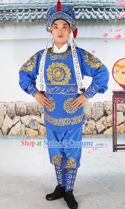 Traditional China Beijing Opera Costume Gifted Scholar Embroidered Robe and Hat Ancient Chinese Peking Opera Embroidery Clothing