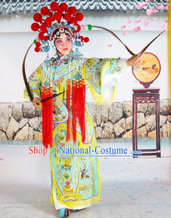 Traditional China Beijing Opera Costume Gifted Scholar Embroidered Robe and Hat Ancient Chinese Peking Opera Embroidery Clothing