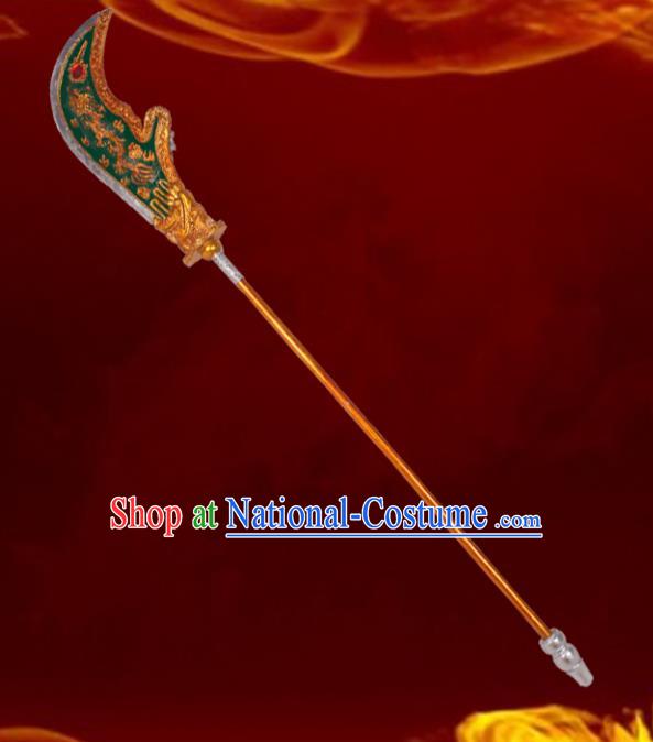 Asian Chinese Beijing Opera Sword, Traditional China Peking Opera Guan Yu Broadsword