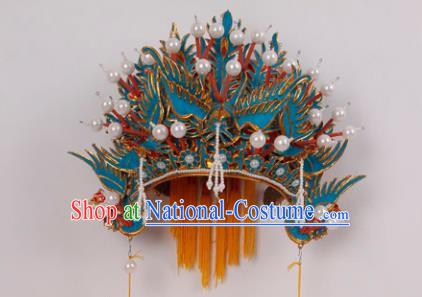 Asian Chinese Beijing Opera Imperial Empress Phoenix Coronet, Traditional China Peking Opera Actress Bride Headwear