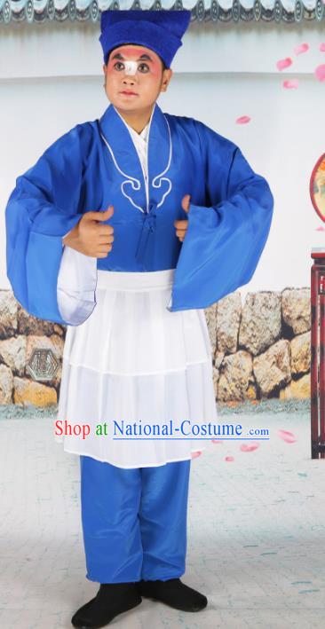 Chinese Beijing Opera Waiter Costume, China Peking Opera Punchinello Clothing