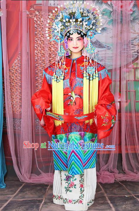 Traditional China Beijing Opera Costume Gifted Scholar Embroidered Robe and Hat Ancient Chinese Peking Opera Embroidery Clothing