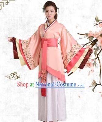 Traditional Chinese Han Dynasty Princess Costume, China Ancient Palace Lady Hanfu Clothing for Women