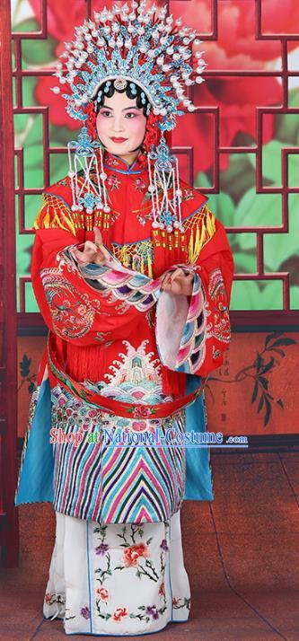 Chinese Beijing Opera Actress Imperial Concubine Costume Embroidered Robe, China Peking Opera Diva Clothing