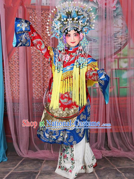 Chinese Beijing Opera Actress Imperial Concubine Costume Embroidered Robe, China Peking Opera Diva Clothing