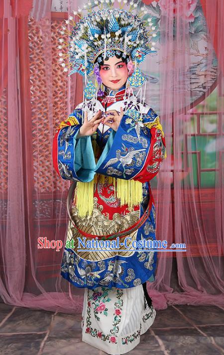 Chinese Beijing Opera Actress Imperial Concubine Costume Embroidered Robe, China Peking Opera Diva Clothing