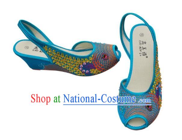 Chinese Ancient Peking Opera Embroidered Shoes Traditional Chinese Beijing Opera Props princess shoes