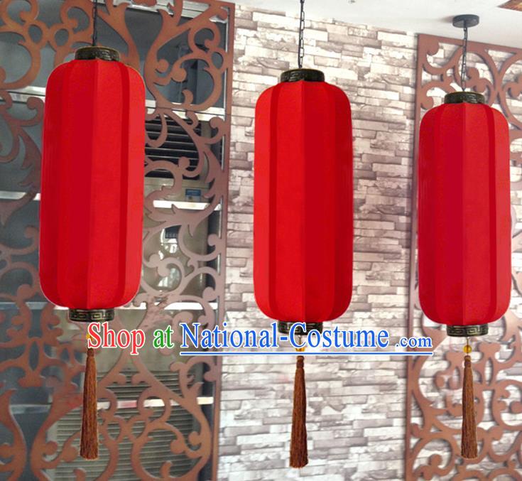 Traditional Chinese Handmade Red Silk Palace Lantern China Ceiling Palace Lamp