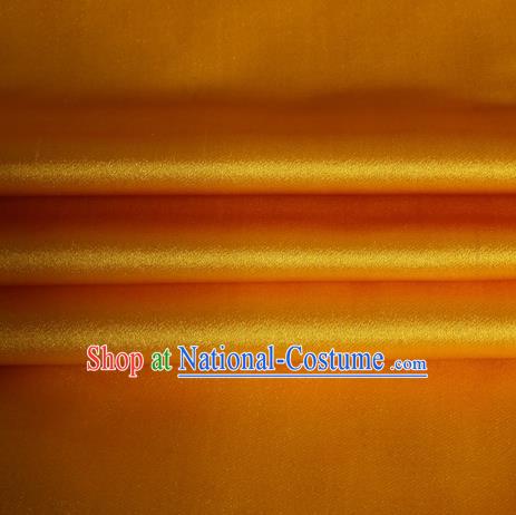 Chinese Traditional Costume Royal Palace Yellow Satin Brocade Fabric, Chinese Ancient Clothing Drapery Hanfu Cheongsam Material