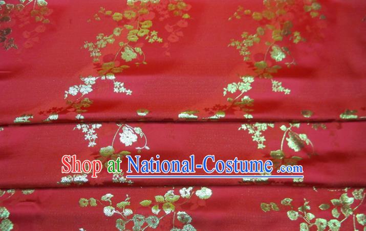 Chinese Traditional Flower Silk Fabric Brocade Embroidered Fabric Dress Material