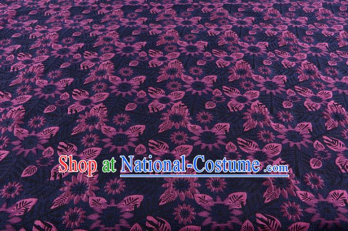 Chinese Traditional Costume Royal Palace Jacquard Weave Purple Fabric, Chinese Ancient Clothing Drapery Hanfu Cheongsam Material