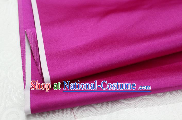 Chinese Traditional Royal Palace Mongolian Robe Rosy Satin Brocade Fabric, Chinese Ancient Costume Drapery Hanfu Cheongsam Material