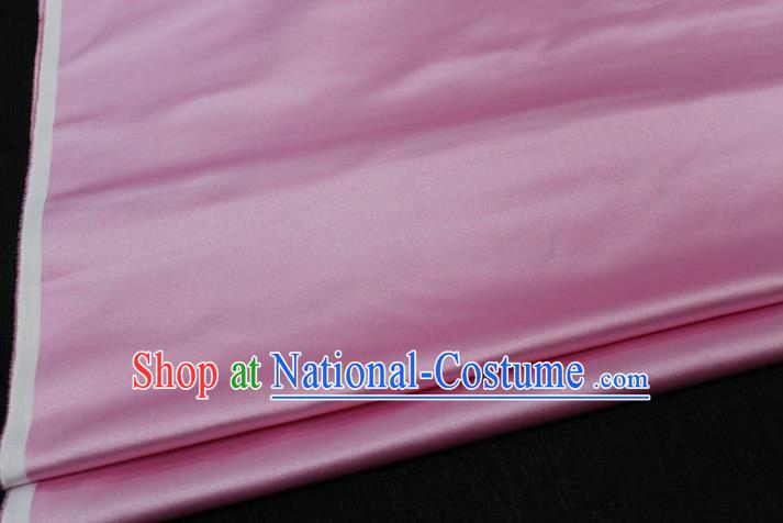 Chinese Traditional Royal Palace Mongolian Robe Pink Satin Brocade Fabric, Chinese Ancient Costume Drapery Hanfu Cheongsam Material