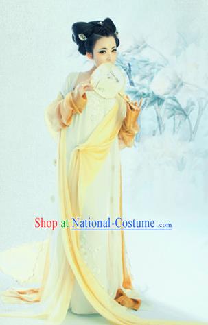 Traditional Ancient Chinese Imperial Consort Costume, Elegant Hanfu Tube Dress Chinese Han Dynasty Imperial Emperess Tube Dress Clothing for Women