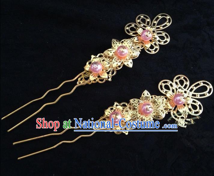 Traditional Handmade Chinese Ancient Classical Hair Accessories Pearl Hairpin, Hair Sticks Hair Jewellery, Hair Fascinators Hairpins for Women