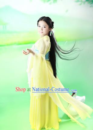 Traditional Ancient Chinese Imperial Princess Children Costume, Chinese Han Dynasty Little Fairy Elegant Dress, Cosplay Chinese Princess Hanfu Clothing for Kids