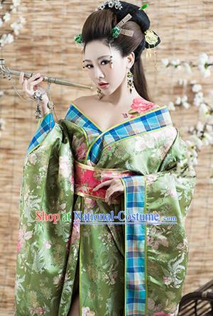 Traditional Ancient Chinese Imperial Consort Kimono Costume, Elegant Hanfu Clothing, Chinese Tang Dynasty Kimono Imperial Emperess Embroidered Clothing for Women