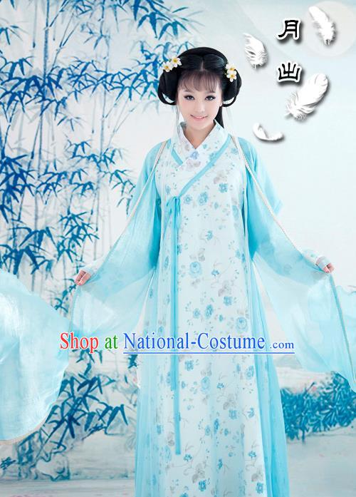 Traditional Ancient Chinese Female Dance Costume, Hanfu Clothing Chinese Song Dynasty Clothing for Women