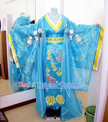 Traditional Ancient Chinese Imperial Empress Costume, Chinese Han Dynasty Lady Queen Dress, Chinese Embroidered Robes Imperial Concubine Clothing for Women