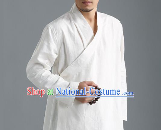 Top Chinese National Tang Suits Frock Costume Martial Arts Kung Fu Training Uniform Kung fu Unlined Upper Garment Chinese Male Zen Suit Gongfu Shaolin Wushu Clothing for Men