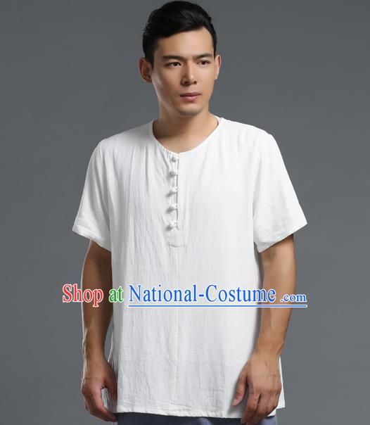 Top Chinese National Tang Suits Frock Costume Martial Arts Kung Fu Training Uniform Kung fu Unlined Upper Garment Chinese Male Zen Suit Gongfu Shaolin Wushu Clothing for Men