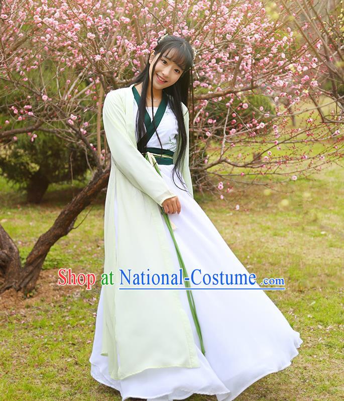 Traditional Ancient Chinese Female Costume Cardigan and Dress Complete Set, Elegant Hanfu Clothing Chinese Ming Dynasty Palace Lady Clothing for Women