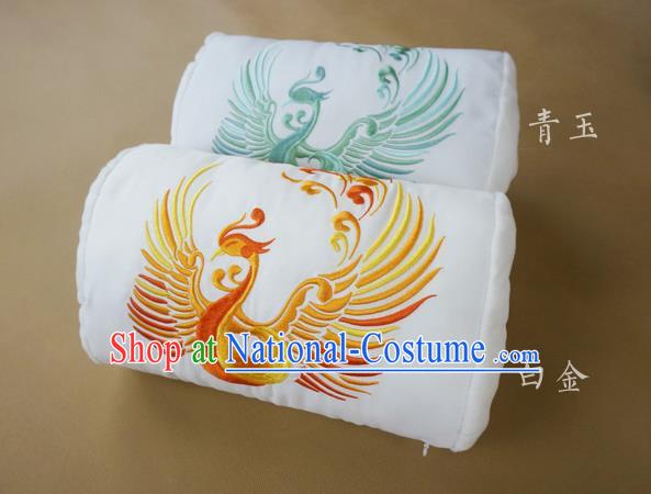 Traditional Ancient Chinese Embroidered Pillow Embroidered Dragon and Phoenix Bolster