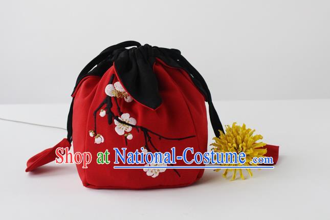 Traditional Ancient Chinese Embroidered Handbags Embroidered Plum Blossom Bag for Women