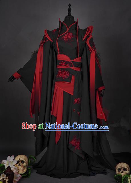 Traditional Asian Chinese Ancient Costume, Elegant Hanfu Dress, Chinese Imperial Prince Tailing Embroidered Clothing, Chinese Cosplay Prince Costumes for Men