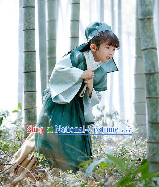 Traditional Ancient Chinese Imperial Prince Children Costume Complete Set, Elegant Teleplay Ten great III of peach blossom Role Hanfu Nobility Childe Robe, Chinese Cosplay Scholar Clothing for Kids