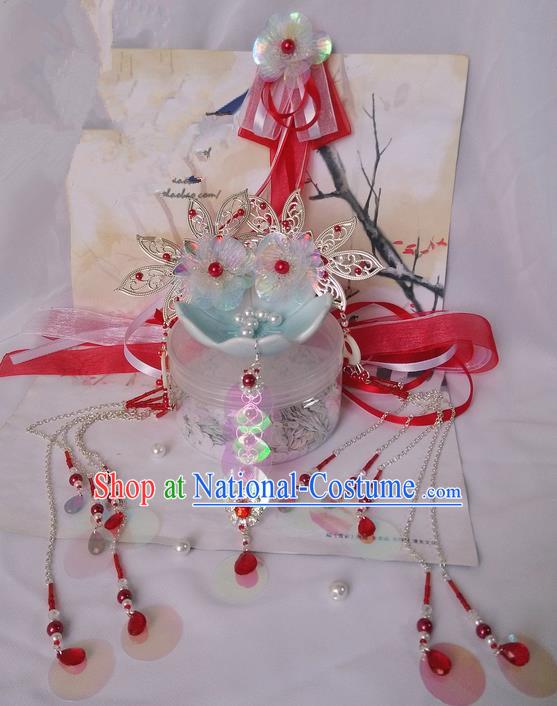 Traditional Handmade Chinese Ancient Classical Hair Accessories Complete Set, Hair Sticks Hair Jewellery, Hair Fascinators Hairpins for Women