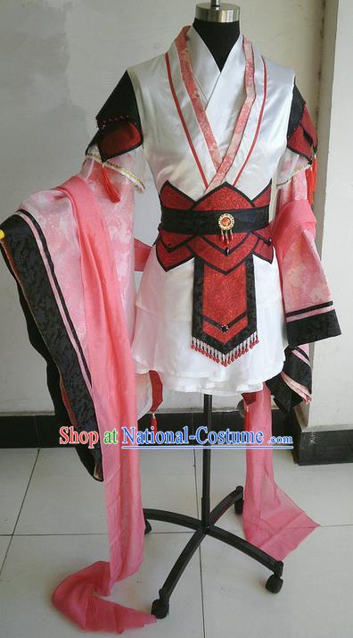 Traditional Chinese Imperial Prince Costume, Elegant Hanfu Clothing Chinese Han Dynasty Imperial Prince Cosplay Embroidered Clothing for Men