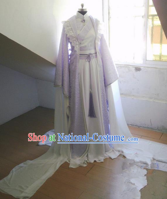 Traditional Ancient Chinese Imperial Consort Costume, Ancient Young Lady Elegant Hanfu Clothing Chinese Tang Dynasty Imperial Princess Cosplay Fairy Tailing Embroidered Dress for Women