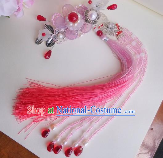 Traditional Handmade Chinese Ancient Princess Classical Accessories Jewellery Pure Copper Coloured Glaze Hair Sticks Hair Claws, Hair Fascinators Hairpins for Women